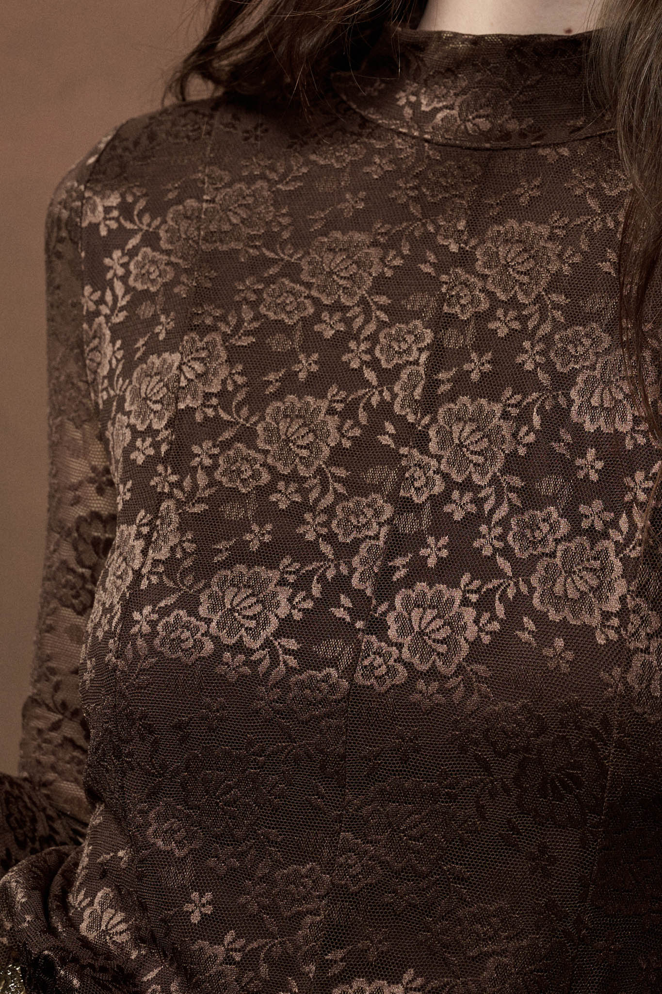 Spellbound Floral Lace Long-Sleeve Flare Mini Dress - ShopPromesa