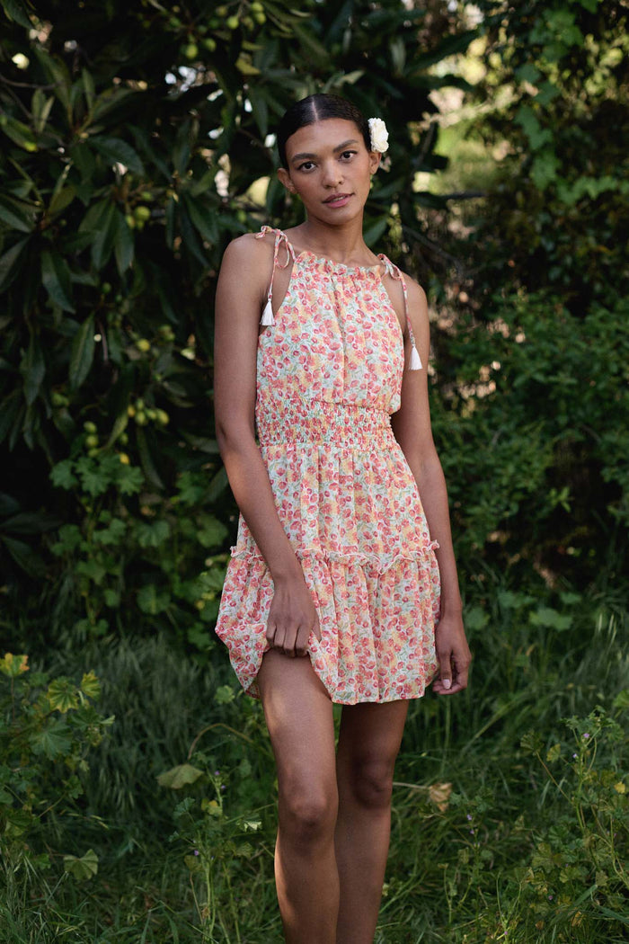 Botanical Beauty Ruffled Floral Mini Sundress - ShopPromesa