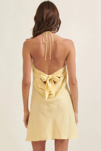 Beautiful Life Satin Jacquard Mini Slip Dress - ShopPromesa