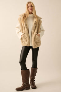 Creature Comforts Zip-Up Faux Fur Vest - ShopPromesa