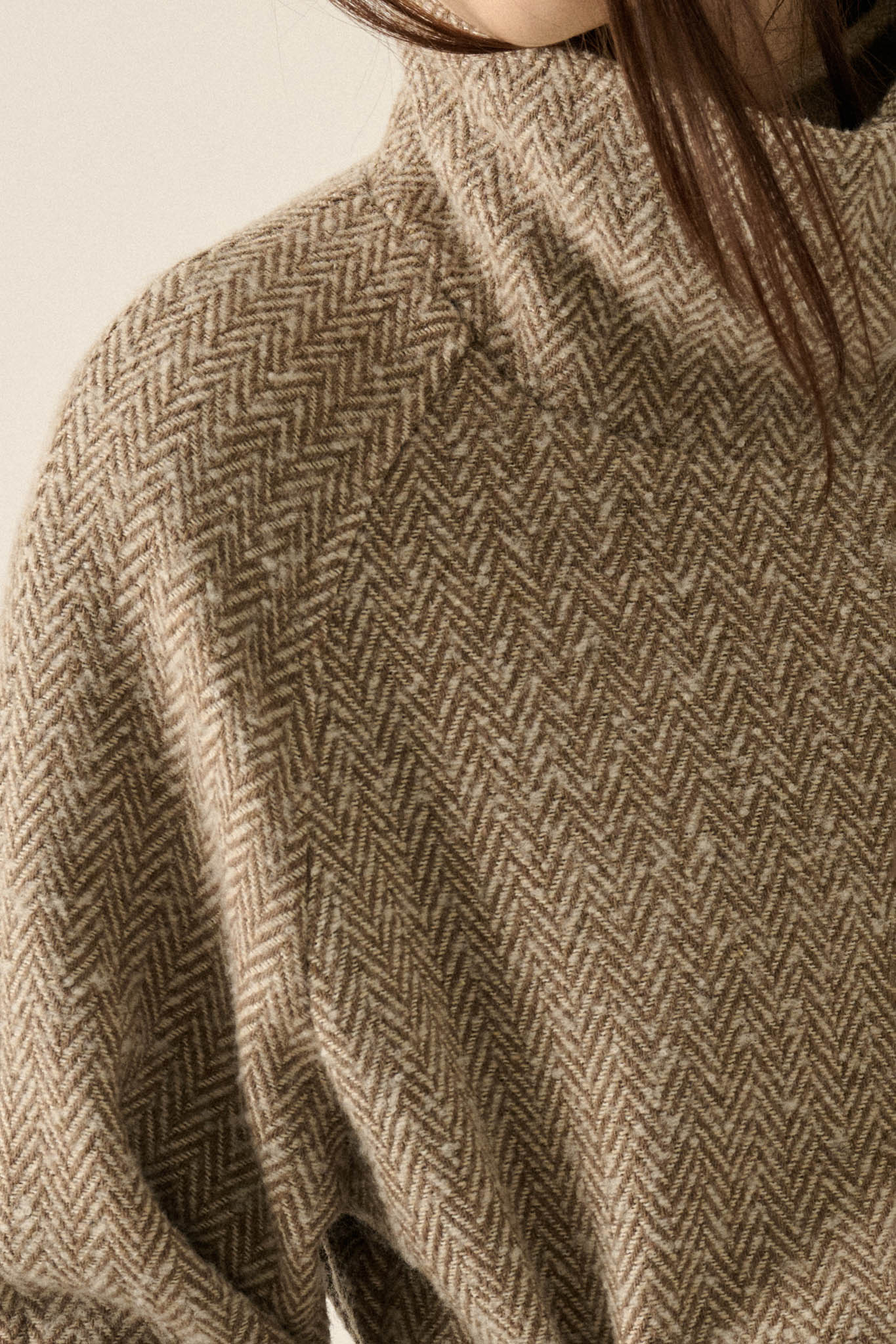 High Road Herringbone Tweed Belted Overcoat - ShopPromesa