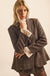 Corner Office Plaid Oversize 2-Button Blazer - ShopPromesa
