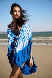 Rising Tides Tie-Dye Open-Front Kimono Cover-Up - ShopPromesa