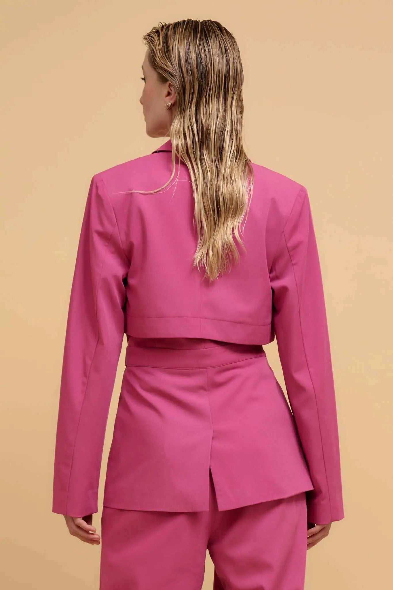 Push the Envelope Layered Belted Blazer