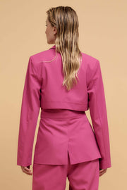 Push the Envelope Layered Belted Blazer