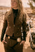 Marching On Button-Trim Zip-Up Military Band Jacket - ShopPromesa