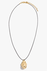 Eureka Gold Nugget Cord Necklace - ShopPromesa