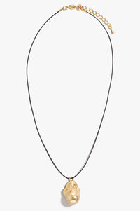 Eureka Gold Nugget Cord Necklace - ShopPromesa