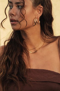 Palisades Layered Gold Snake Chain Necklace - ShopPromesa