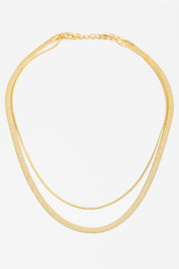Palisades Layered Gold Snake Chain Necklace - ShopPromesa