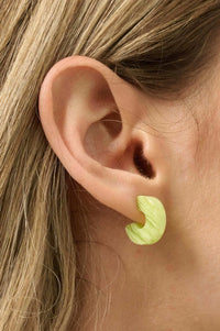 Los Feliz Cellulose Acetate Huggie Hoop Earrings - ShopPromesa