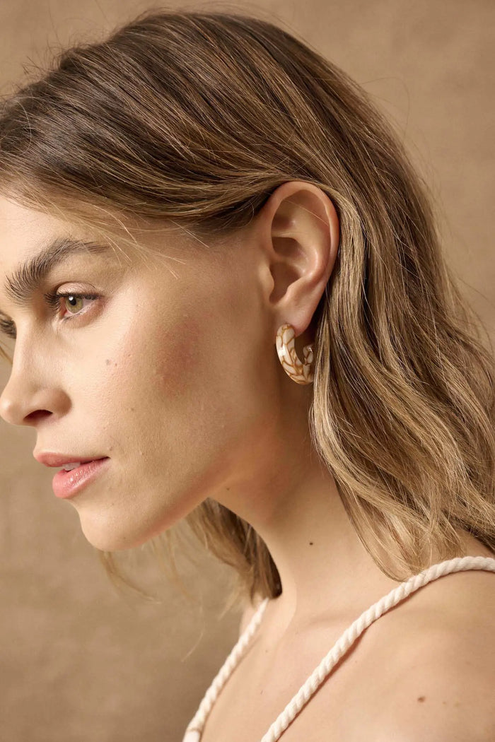 Echo Park Cellulose Acetate Hoop Earrings - ShopPromesa