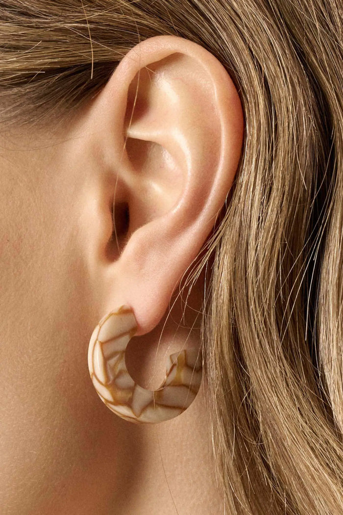 Echo Park Cellulose Acetate Hoop Earrings - ShopPromesa