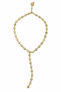 Stradella Mini Gold Coin Lariat Necklace - ShopPromesa