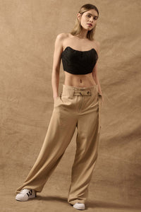 Take It in Stride Belted Wide-Leg Cargo Pants - ShopPromesa