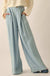 Out of the Blue Pleated Denim Wide-Leg Pants - ShopPromesa