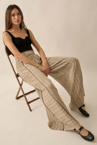 Life's Journey Striped Geo-Print Wide-Leg Pants - ShopPromesa