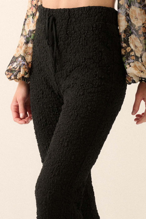 Midnight Moves Floral Lace Flare Pants - ShopPromesa