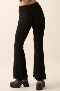 Midnight Moves Floral Lace Flare Pants - ShopPromesa