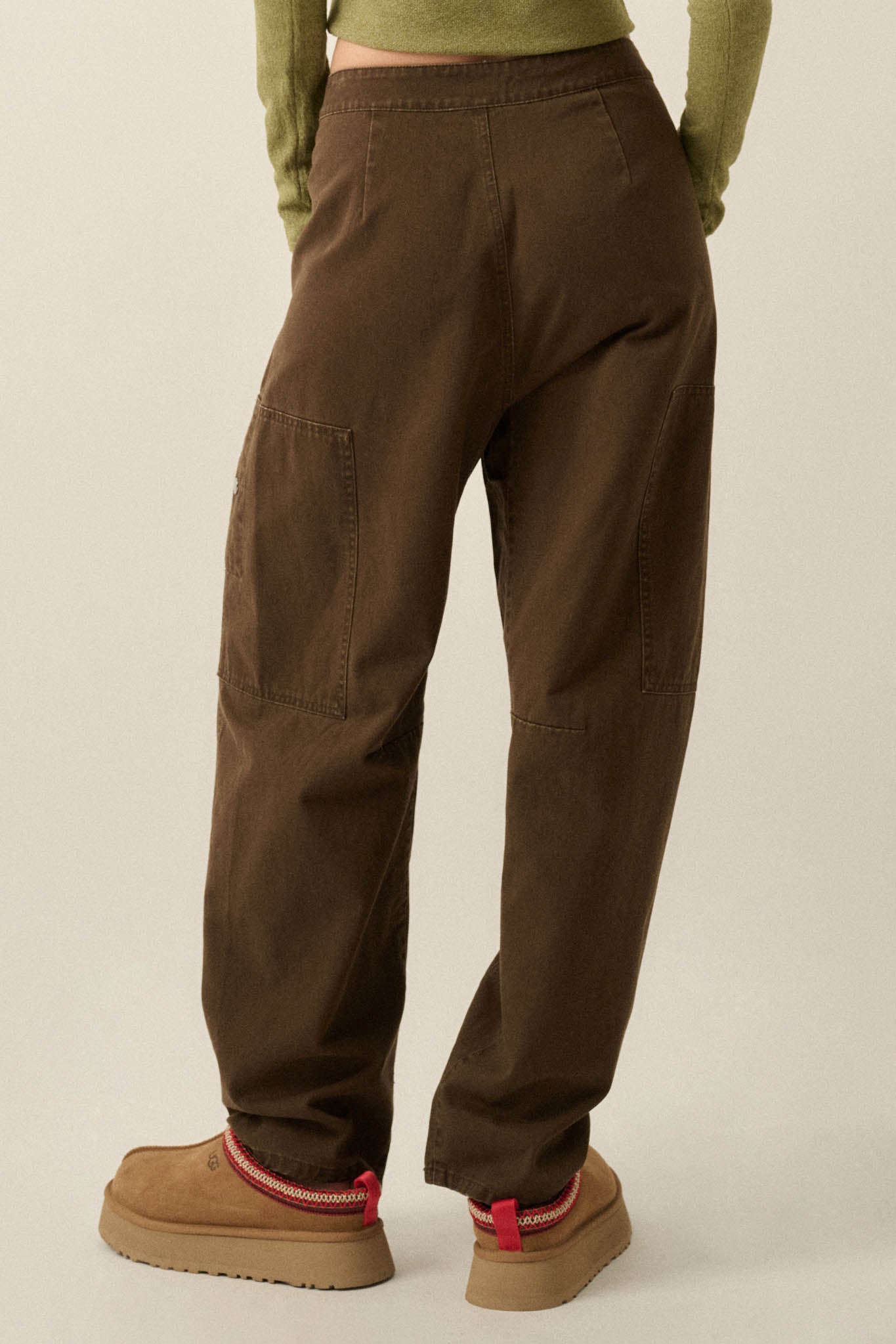 Miles to Go Cotton Twill Pleated Cargo Pants - ShopPromesa