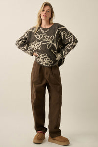 Miles to Go Cotton Twill Pleated Cargo Pants - ShopPromesa