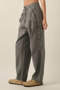 Miles to Go Cotton Twill Pleated Cargo Pants - ShopPromesa