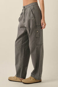 Miles to Go Cotton Twill Pleated Cargo Pants - ShopPromesa