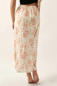 Picking Posies Ruched Floral-Print Midi Skort - ShopPromesa