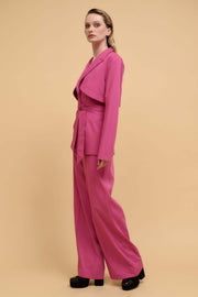 Move the Needle Double Belted Wide-Leg Pants