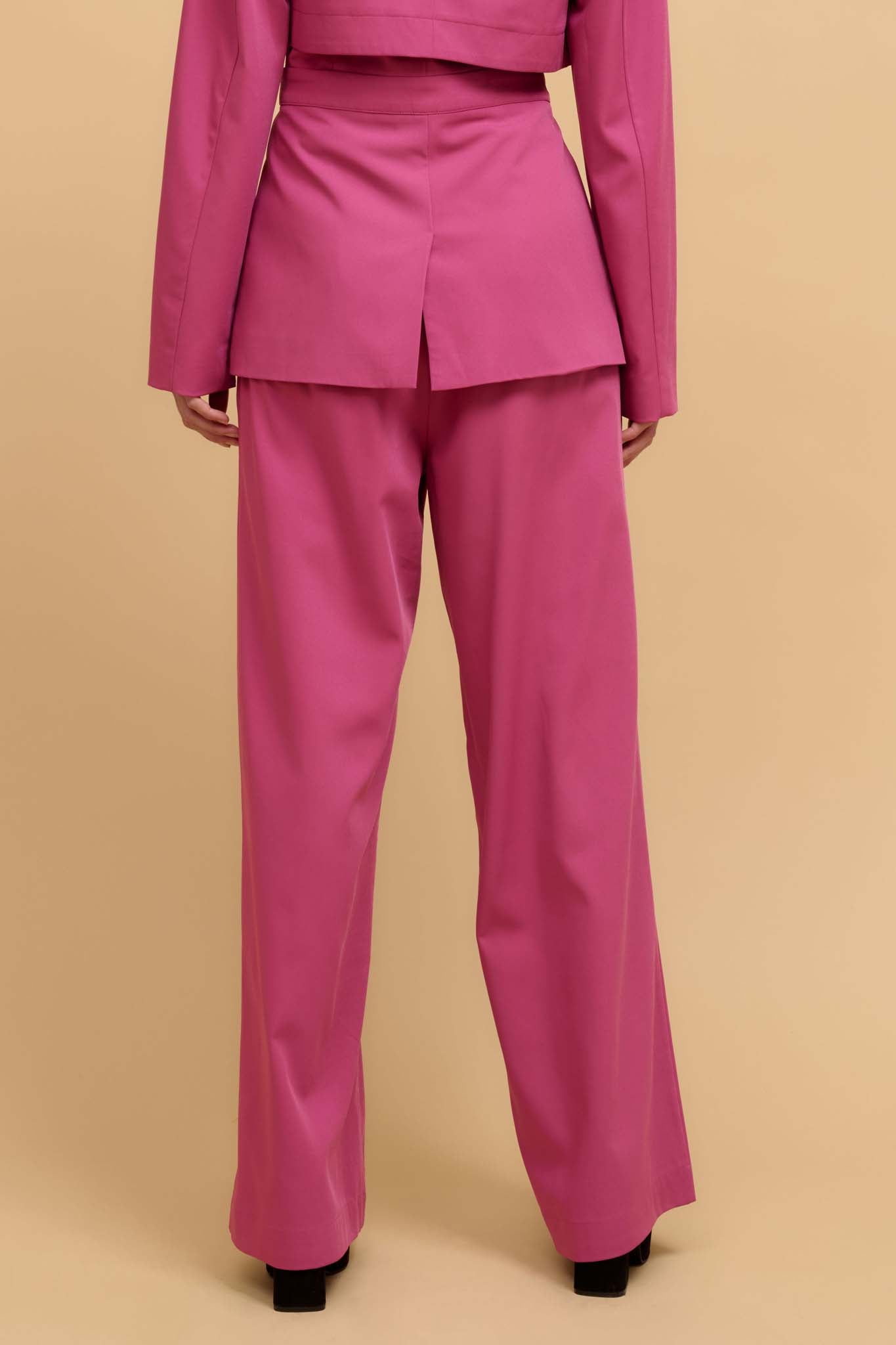 Move the Needle Double Belted Wide-Leg Pants