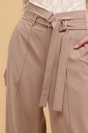 Move the Needle Double Belted Wide-Leg Pants