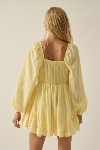 Life Is Sweet Striped Ruffle Tie-Front Romper - ShopPromesa