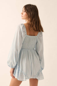 Life Is Sweet Striped Ruffle Tie-Front Romper - ShopPromesa