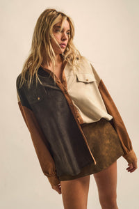 Smooth Moves Vegan Suede A-Line Mini Skort - ShopPromesa