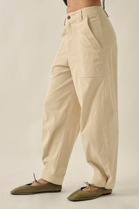 On the Move Corduroy Snap-Hem Barrel Pants - ShopPromesa