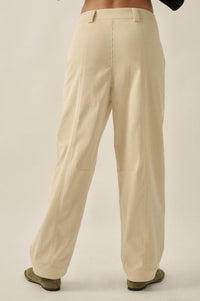 On the Move Corduroy Snap-Hem Barrel Pants - ShopPromesa