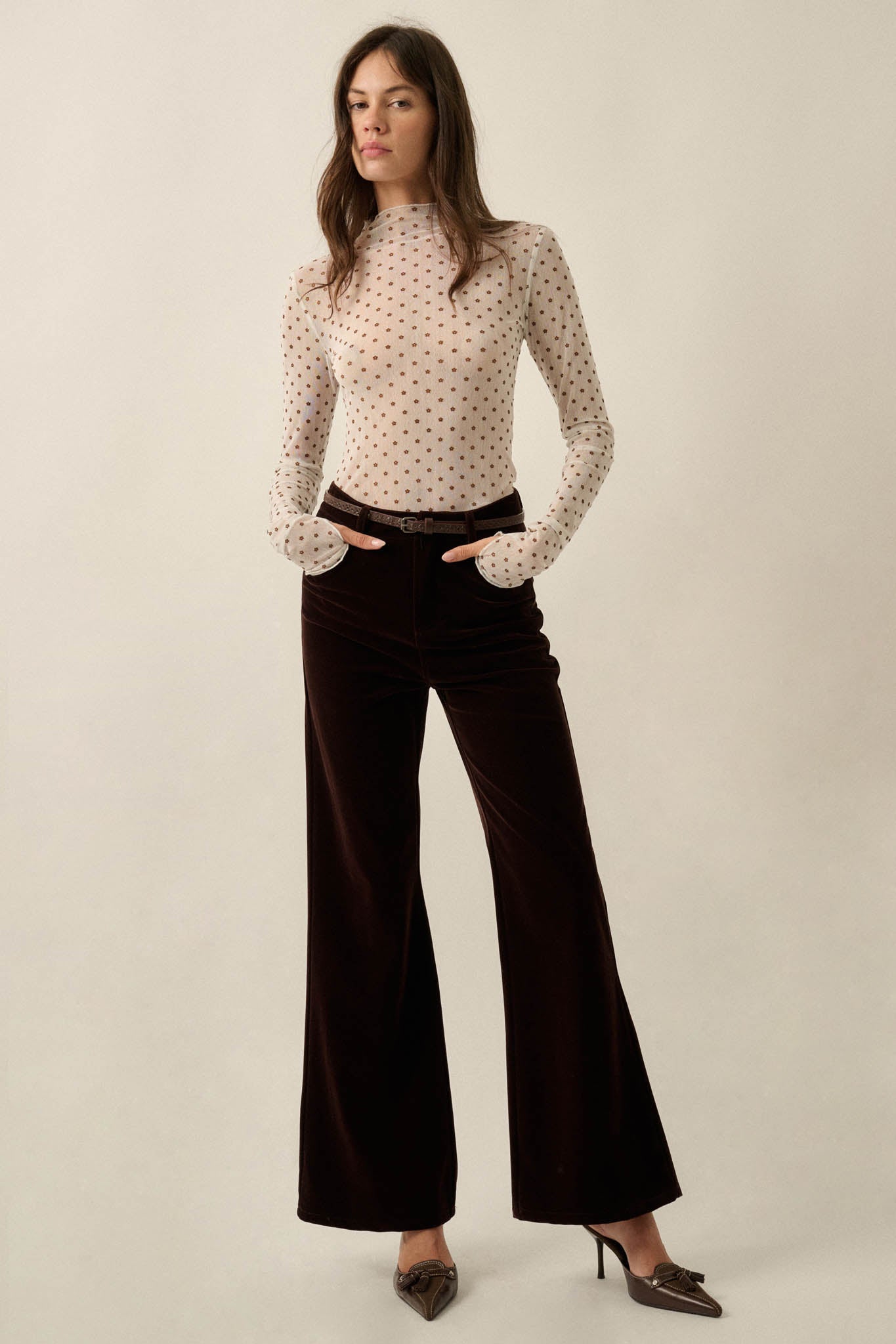 Making Moves Velvet High-Waist Flare Pants - ShopPromesa