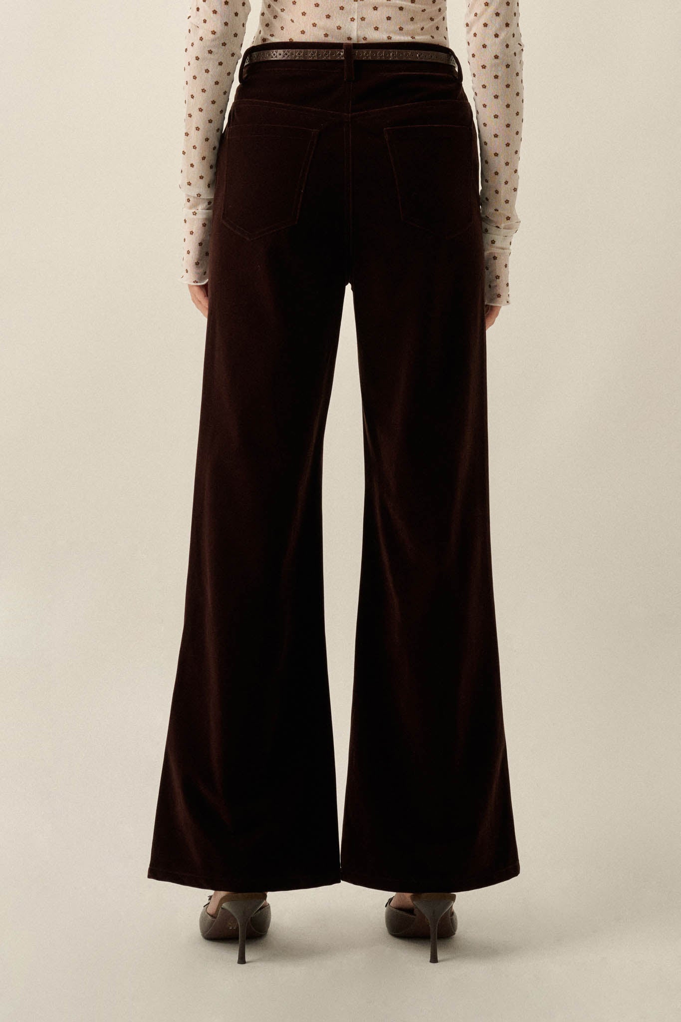 Making Moves Velvet High-Waist Flare Pants - ShopPromesa
