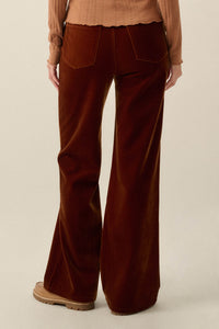 Making Moves Velvet High-Waist Flare Pants - ShopPromesa