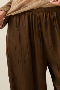 Luster for Life Textured Satin Balloon Pants - ShopPromesa