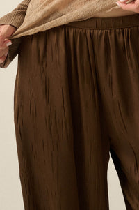 Luster for Life Textured Satin Balloon Pants - ShopPromesa