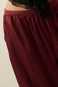 Luster for Life Textured Satin Balloon Pants - ShopPromesa