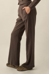 Off Duty French Terry Flare Pocket Pants - ShopPromesa