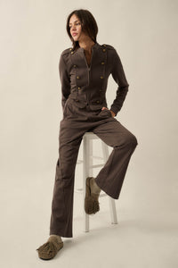 Off Duty French Terry Flare Pocket Pants - ShopPromesa