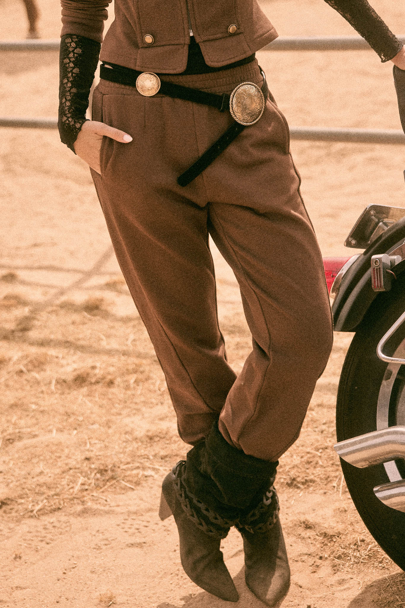Off Duty French Terry Flare Pocket Pants - ShopPromesa