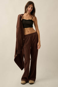 Off Duty French Terry Flare Pocket Pants - ShopPromesa