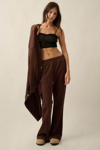 Off Duty French Terry Flare Pocket Pants - ShopPromesa