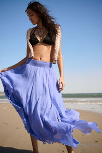 Free as Air Layered Gauze Handkerchief Maxi Skirt - ShopPromesa