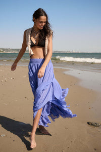 Free as Air Layered Gauze Handkerchief Maxi Skirt - ShopPromesa