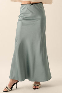 Silken Dreams Bias-Cut Satin Maxi Skirt - ShopPromesa